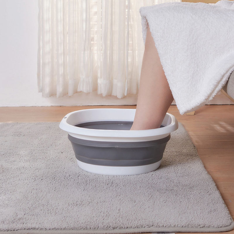 Baño de Spa Plegable para Pies - Bañera Colapsible Portátil, Diseño Duradero y Ahorrador de Espacio en Plástico para Hogar, Residencia Universitaria y Camping, No Necesita Electricidad, Regalo Perfecto para Relajación