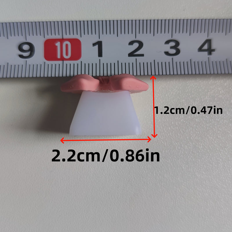 1pc Teclado mecánico con diseño de lazo creativo, tecla ABS de perfil OEM, accesorio único para computadora, regalo ideal para amigos.