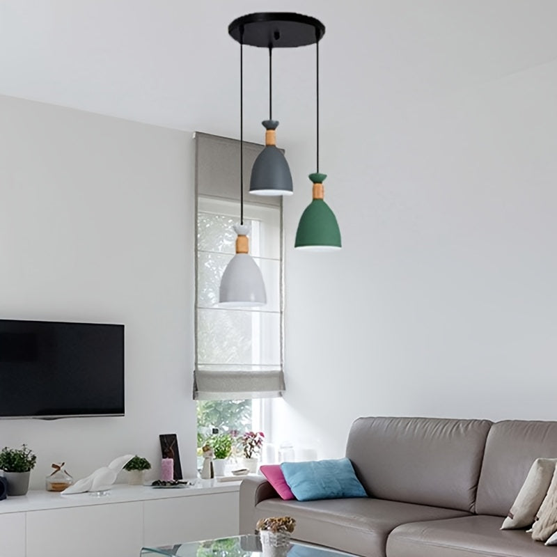 Arandela Colgante para Techo, Lámpara de Metal con Longitud Ajustable para Dormitorio Comedor Cocina Bar Sala Isla Loft
