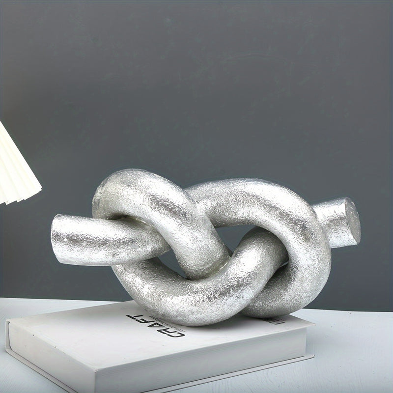 Escultura abstracta de nudos y lazos, artesanías decorativas para el hogar y la oficina, estatuas creativas