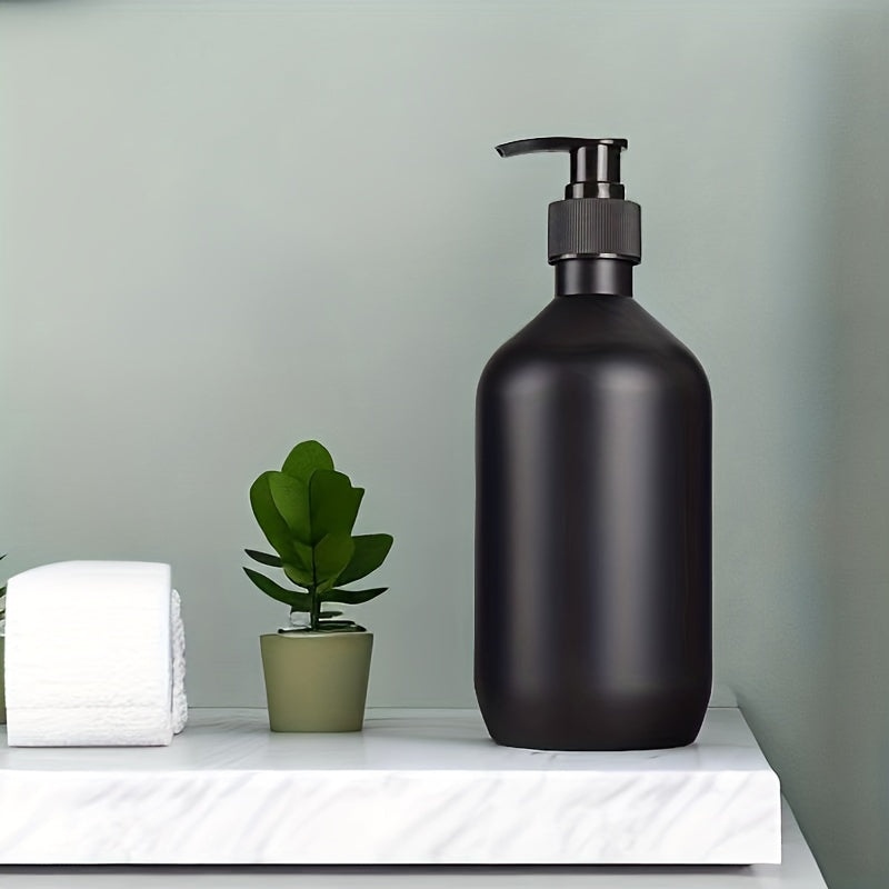 1 Pieza, Dispensador De Jabón De Plástico, Botella De Loción De Encimera Con Bomba, Dispensador De Jabón Líquido De Loción De Baño, Botella Vacía Recargable Para Champú Gel De Ducha Acondicionador Para El Cabello, Accesorios De Baño
