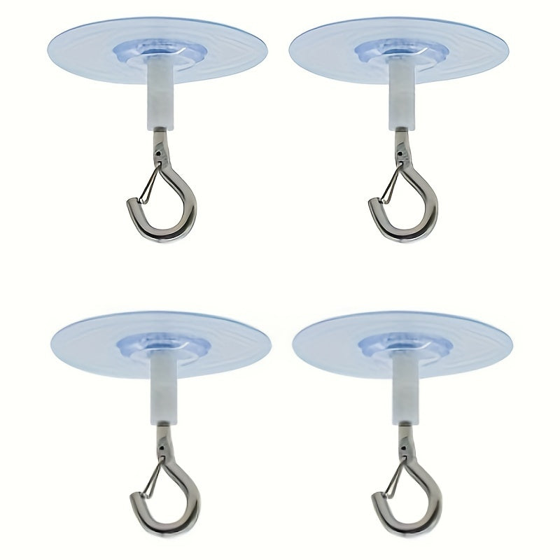 2 piezas/4 piezas/6 piezas/12 piezas, gancho de techo adhesivo no poroso, utilizado para colgar lámparas, plantas verdes y otros adornos, colgantes navideños, ganchos de Navidad, etc.