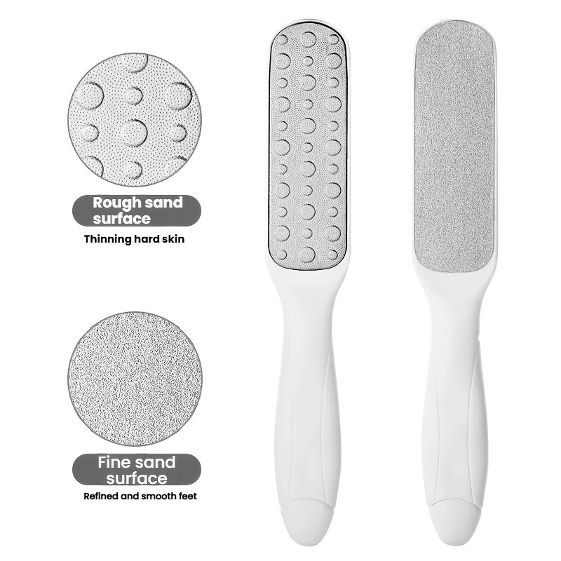 Exfoliador de Pies con Mango Ergonómico - Piedra Pómez Manual para Eliminar Pelos Muertos, 4 Colores (, Rosa, Azul Claro, Verde Menta) - Exfoliante de Plástico Duradero para Pies Suaves en Casa