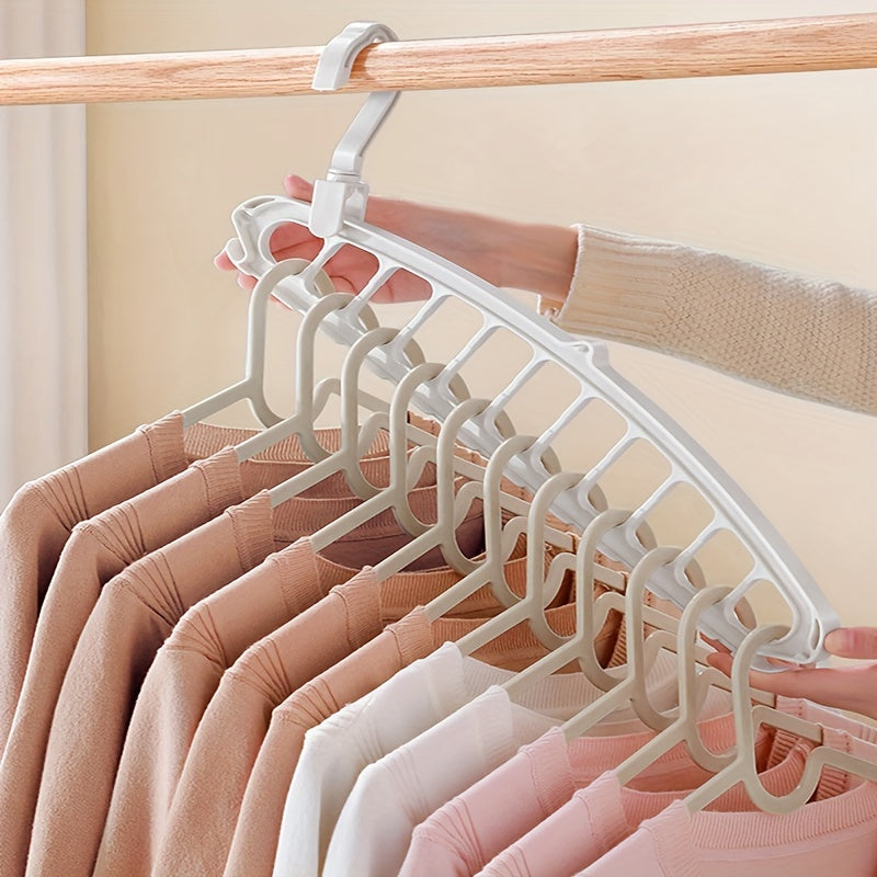 Percha Plegable para Uso Doméstico, Dormitorio de Estudiantes, Multifuncional Mágica con 11 Agujeros para Secar Ropa, Artefacto de Almacenamiento Montado en la Pared, Secado Eficiente de Ropa | Solución de Almacenamiento Moderna | Percha Versátil, Percha