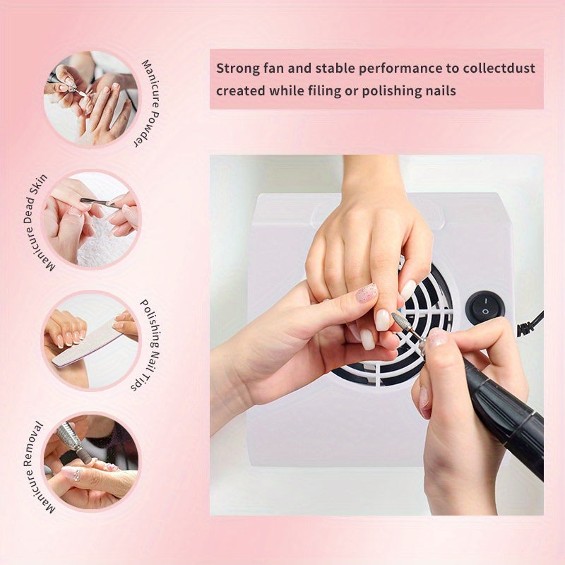 Secador de uñas USB mini para manicura - Diseño compacto de plástico, sin adaptador de alimentación incluido, opciones blancas y rosas elegantes, herramienta de manicura compacta para cuidado de uñas rápidos, accesorio de cuidado de uñas, diseño de uñas