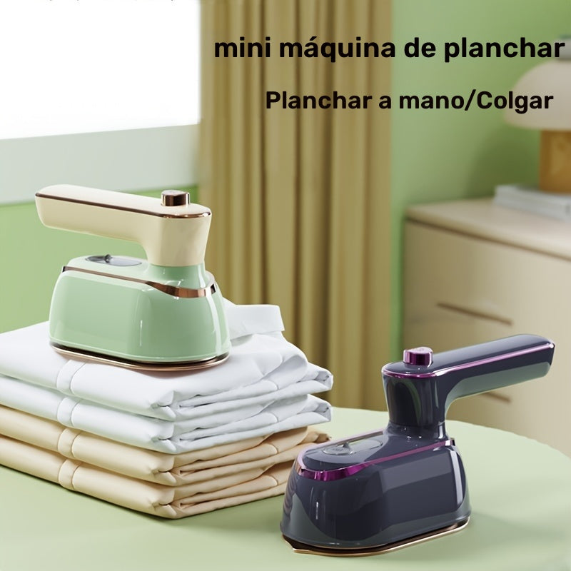 1pc Plancha de Vapor Portátil Mini, Calentamiento Rápido de 20s, Planchado Dual Propósito Seco/Húmedo, Diseño Portátil Rotativo Plegable de 180°, Uso en Casa y Viaje, 110-130V Enchufe EE. UU. - Sin Batería Requerida
