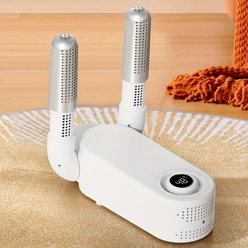 Secador de ropa portátil compacto con protección contra sobrecalentamiento, ajustes de temporizador doble y características de eficiencia energética - Ideal para viajes, camping y uso doméstico, enchufe de EE. UU., 110V, operación eficiente y silenciosa,