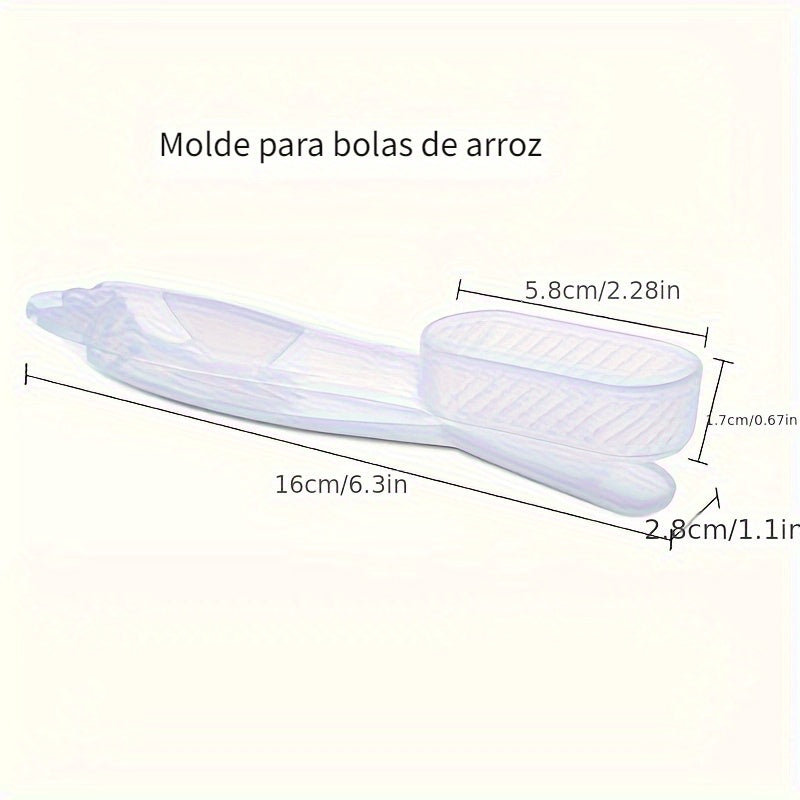 1pc Molde para Bolas de Arroz y Sushi de Fácil Agarre - Fabricante de Cocina Japonesa de Plástico Duradero para Formas Perfectas, Ideal para Cajas Bento y Noches de Sushi Casero, Kit para Hacer Sushi
