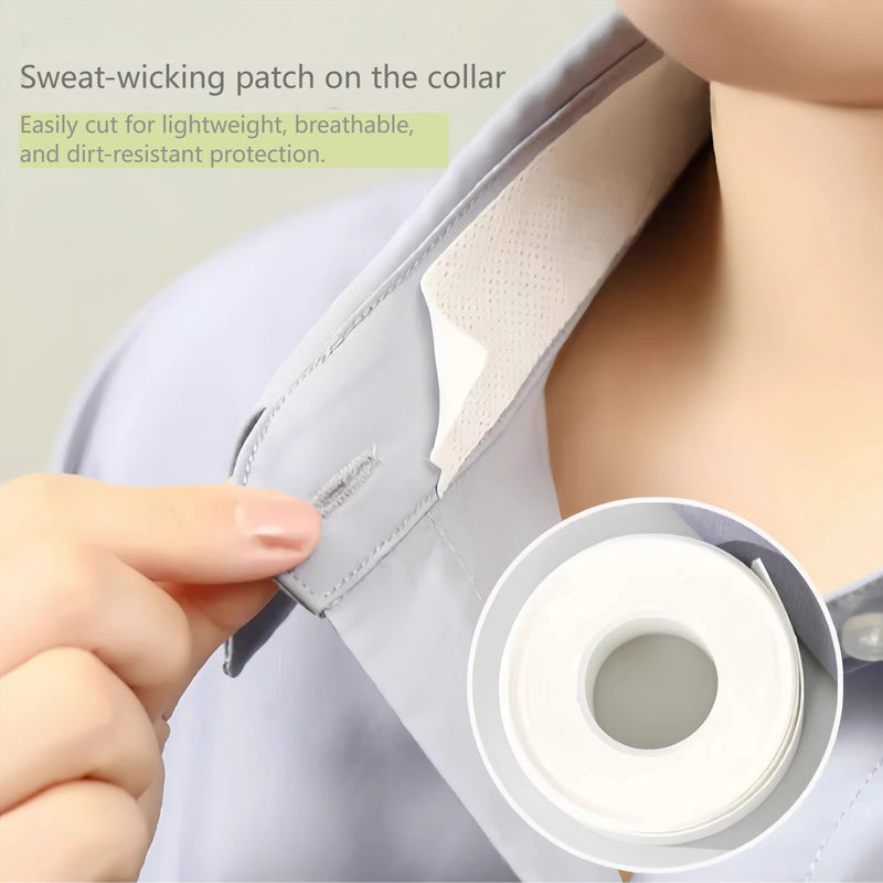 Protector de cuello desechable - Transpirable, adhesivo anti-manchas para cuellos y puños de camisas, forro absorbente para ropa de jóvenes