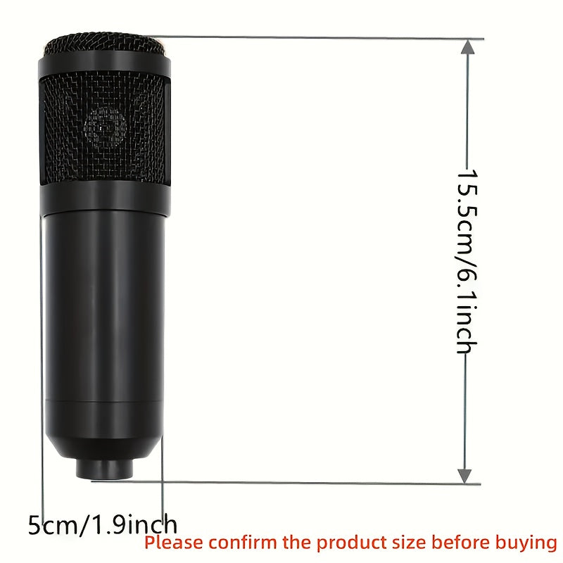 Kit de Podcasting Premium: Micrófono Condensador BM800, Tarjeta de Sonido V8 y Cambiador de Voz - Perfecto para Grabación de Alta Fidelidad, Canto, Streaming y Juegos, Paquete de Estudio Profesional, Audio Cristalino