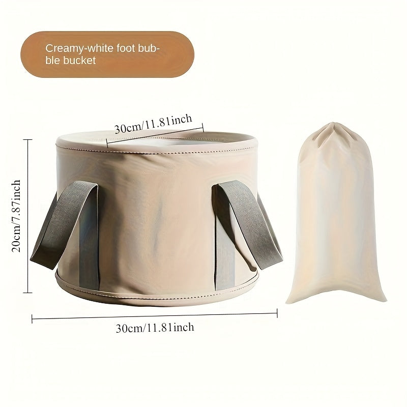 Baño portátil para pies - Bañera plegable ligera para pies en casa, material de PVC, diseño relajante con conservación de calor, no necesita electricidad, baños de pies.