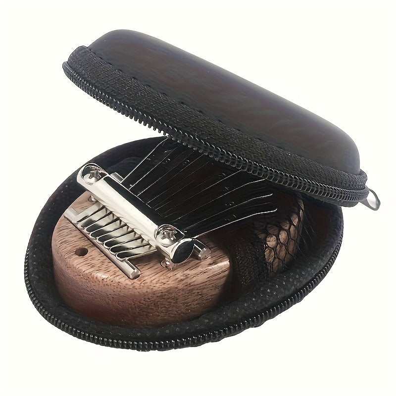 1pc Funda Suave Duradera para Kalimba y Piano de Pulgar - Bolsa de Almacenamiento Portátil de Material PP Negro con Cremallera para Auriculares Inalámbricos, Auriculares y Accesorios, Ideal para Músicos