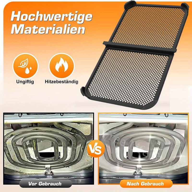 Guardia plegable de silicona anti salpicaduras, reutilizable, para Ninja AF500 Freidora de aire caliente, con protección efectiva de bobina de calor, herramientas de horneado