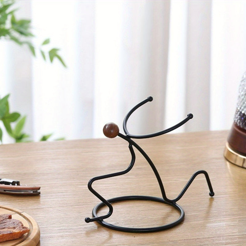 Soporte de vino humanoide creativo, portavinos y joyero en forma única, ideal para decoración de barra en casa