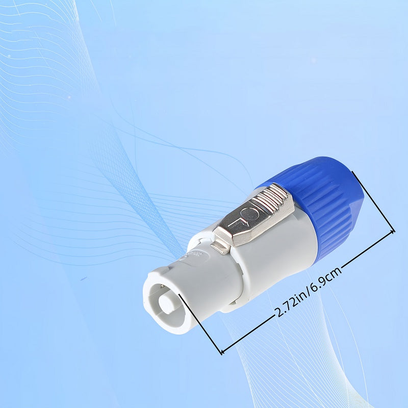 Cable de alimentación de 3 hilos de 20A con conectores masculinos/femeninos, 6Gbps, para equipo de audio y video HD, salidas de iluminación de escenario, alta calidad y compatible con cables de alimentación AC, cable de alimentación para equipo de video,
