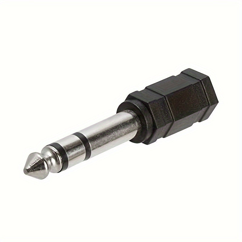 Conector Adaptador de Audio para Auriculares 2 piezas de Hembra 3.5mm a Macho 6.35mm para Piano Digital, Teclado, Micrófono Estéreo y Cable AUX