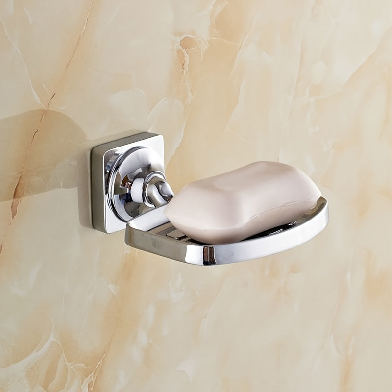 Jabonera para ducha, jabonera de acero inoxidable, jabonera de barra simple, jabonera montada en la pared, jabonera a prueba de herrumbre, soporte de esponja para baño, bañera, fregadero de cocina, dorado, plateado