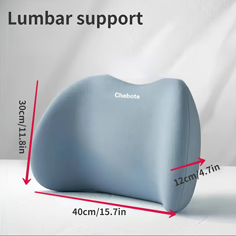 Juego de 2 Almohadas Ergonómicas para Soporte del Cuello y Lomos en el Asiento del Coche - Soporte Cervical de Esponja Ajustable con Almohada de Respaldo para Viajes Largos - Accesorios Cómodos para Viajar, Reduce la Incomodidad, Fibra de Poliéster Tejid