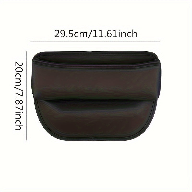 Caja Organizadora De Cuero Para Asiento De Coche, Bolsillo Multifuncional Con Hendidura Para Asiento Del Conductor, Soporte De Almacenamiento, Accesorios Interiores, 1 Ud.