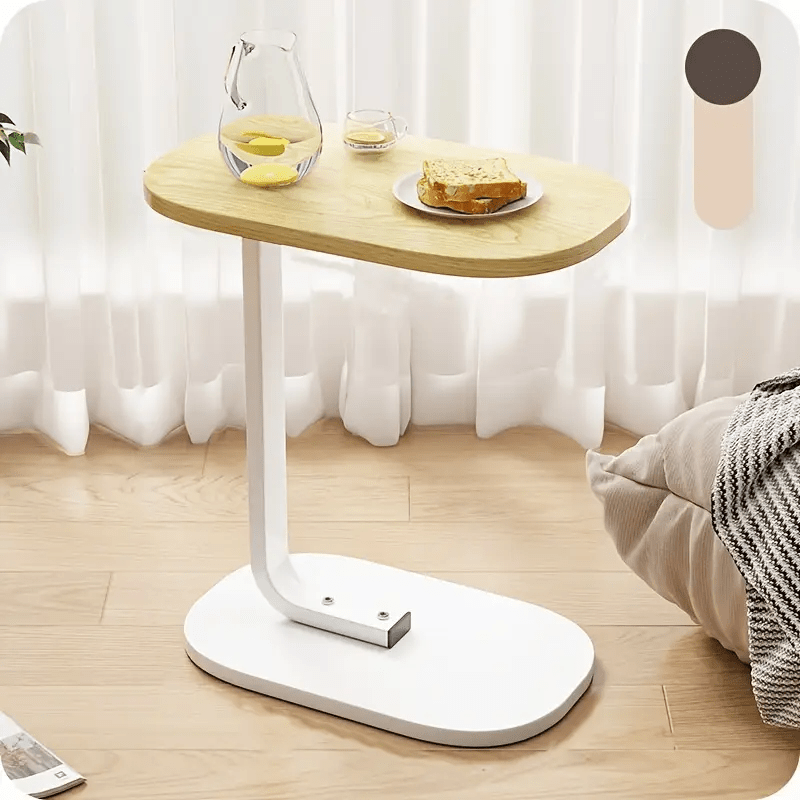 2 Colores Disponibles Mesa Auxiliar de Estilo Nórdico | Ligera y Portátil, Ideal para Mesita de Noche o Sofá, ¡Aumenta tu Comodidad!