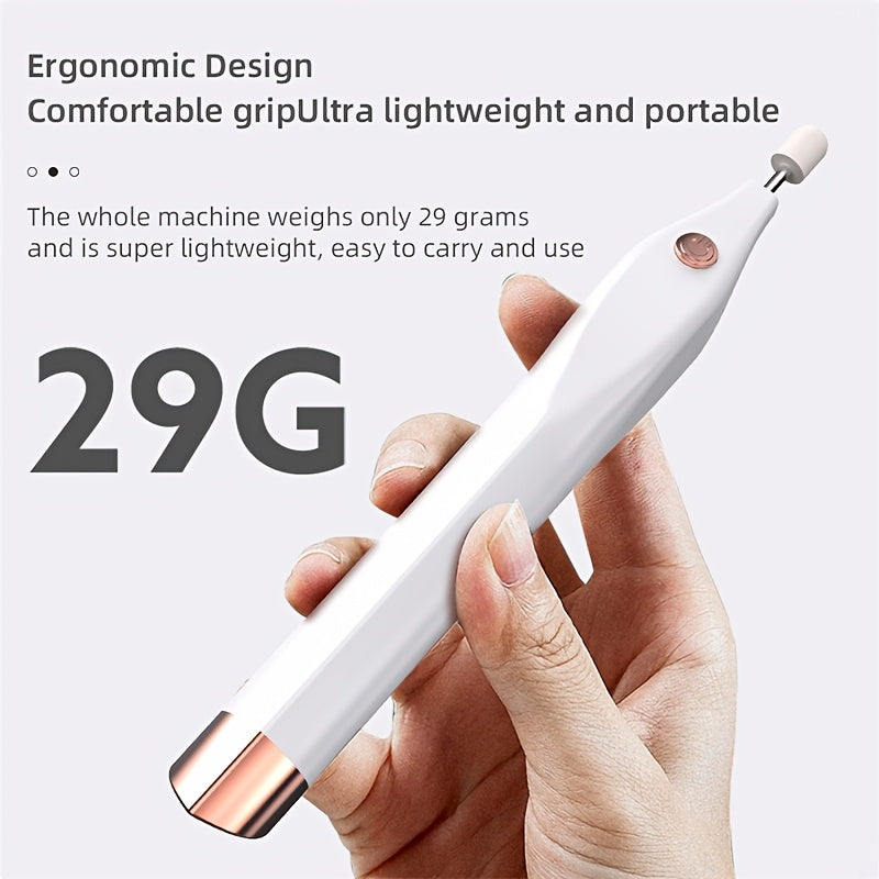 Máquina de esmalte de uñas eléctrica Mini esmalte de uñas, máquina de esmalte de uñas portátil escrita Herramienta de esmalte de uñas, adecuada para esmalte de uñas y mantenimiento, una variedad de herramientas de molienda, pequeña y portátil