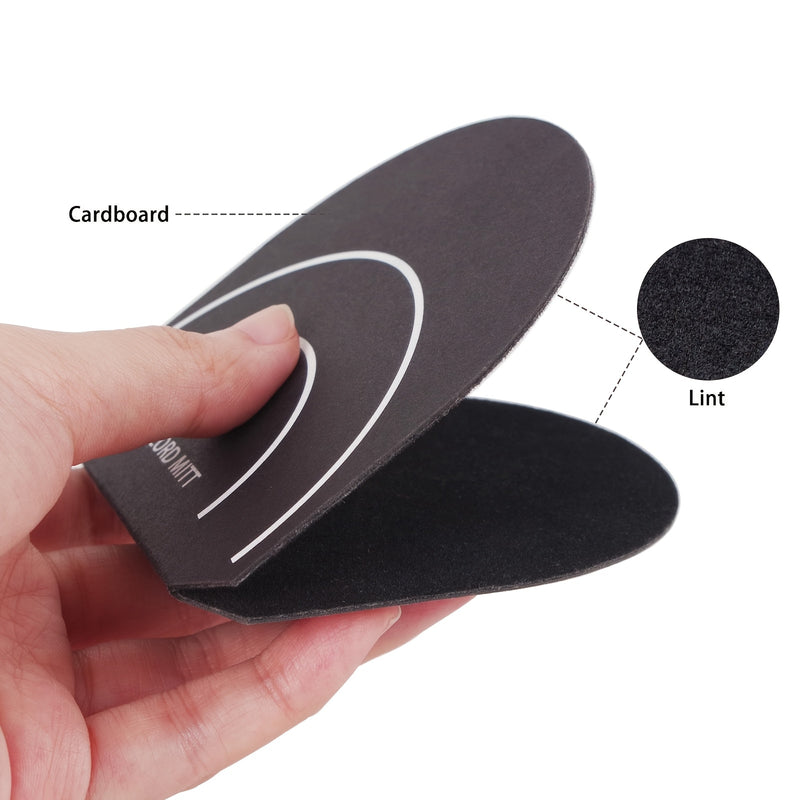 Guante Antiestático para Vinilos - Mango de Fieltro y Cartón Tamaño Palma para DJ, Karaoke y Reproducción - Agarre Protector Resistente a Huellas y Sudor para Prolongar la Vida Útil del Disco, Accesorio de DJ, Diseño Ergonómico con Almohadilla Suave