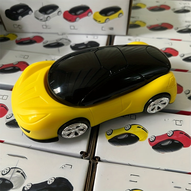 1 pieza, soporte de teléfono para coche, de forma de modelo, adhesivo, seguro, personalizado, adorno de tablero de instrumentos, material ABS, accesorio móvil, manos libres, plegable, 9 cm de altura, opciones amarillas y blancas, con montaje desmontable