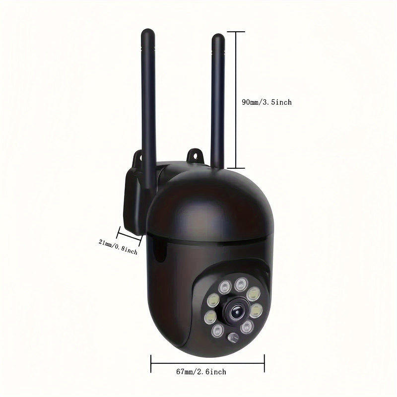 2/4 Paquetes de cámaras inalámbricas de seguridad para el hogar - Video Full HD 1080P, 2, 4G, alcance largo de WiFi, visión nocturna, monitoreo remoto APP, intercomunicador de voz bidireccional, detección de movimiento, alarma en tiempo real, adecuado pa