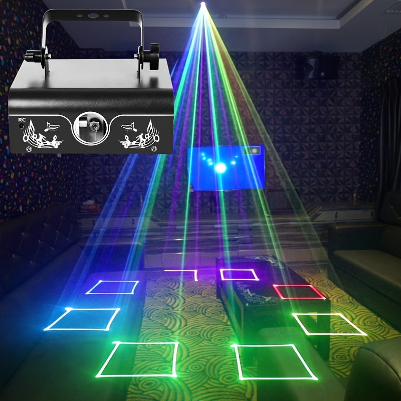 1 Pieza, Luces Láser Animadas, De Segunda Generación, Para Dj, Para Escenarios Y Fiestas, Ilusión 3D Y Colores Rgb, Con Control De Sonido Dmx512 Y Control Remoto, Para Toda Ocasión