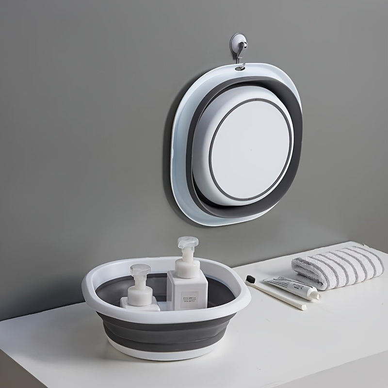 1pc Bañera de Pies Plegable, Bañera de Plástico Portátil para Remojo de Pies en Casa, Lavabo Multiusos