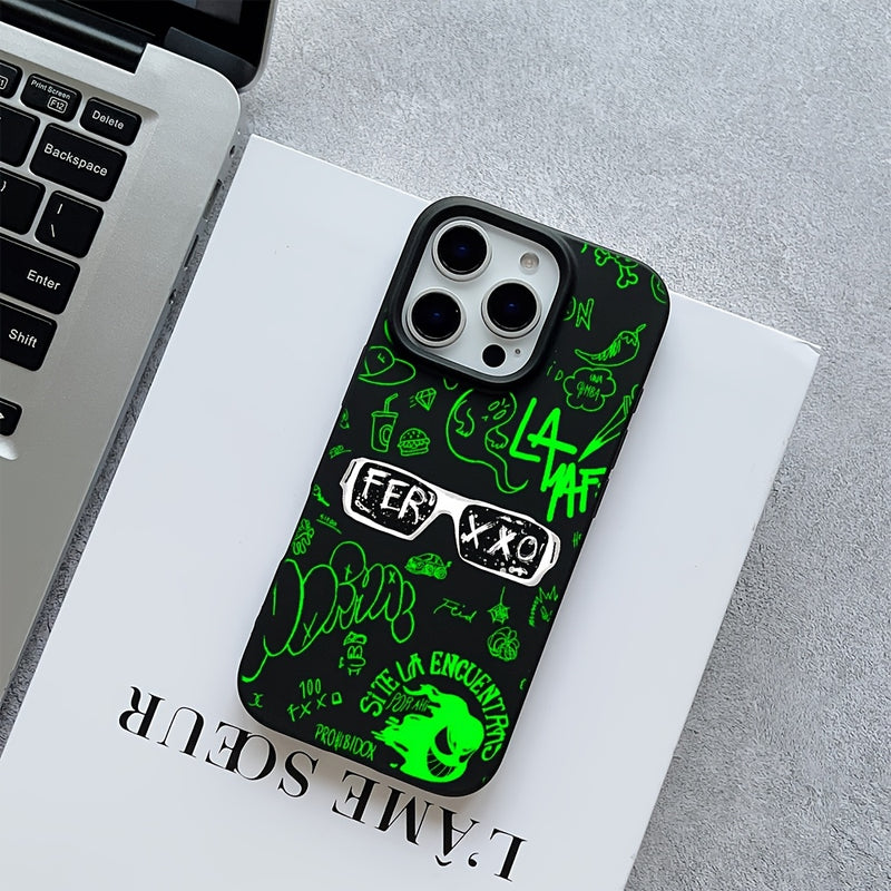 Estuche de teléfono compatible con Ferxxo para for iphone 16, 15, 14, 13, 12, 11 Pro Max, con agujeros grandes, acabado mate, absorción de impactos y cubierta posterior de TPU antideslizante.