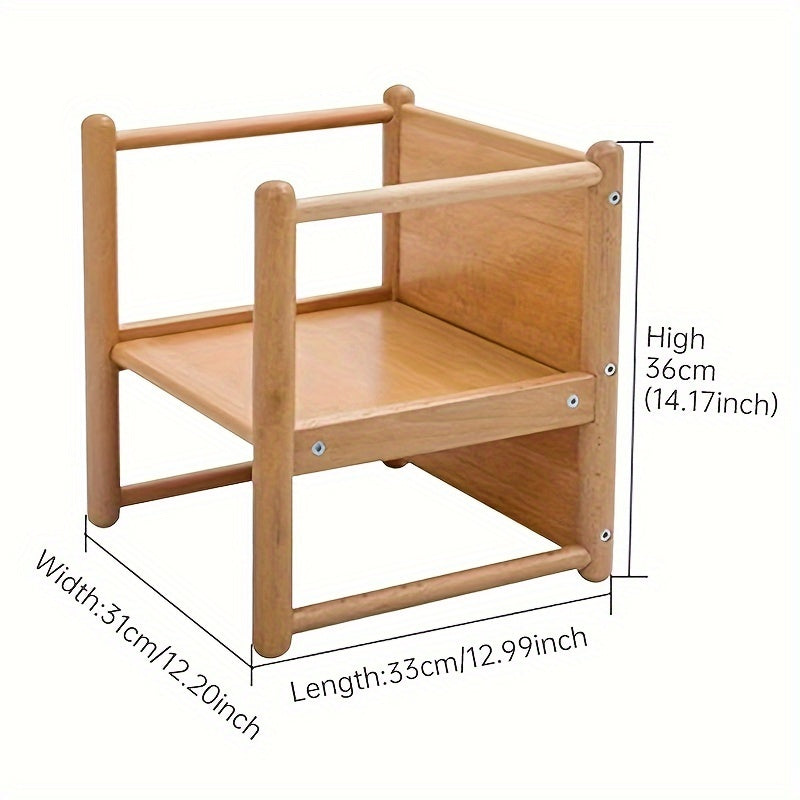 Sillón Versátil para Jóvenes con Mesa Convertible - Madera de Haya Premium, Perfecto para Salas de Juegos y Guarderías