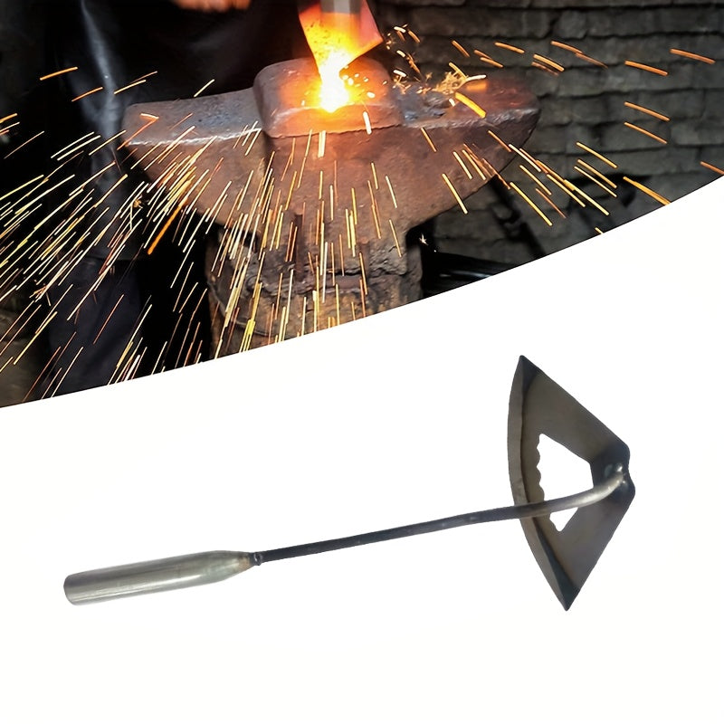 1 pala hueca de acero endurecido de alta calidad - Rascador de malezas portátil, mantenimiento de jardinería eficiente, duradero y resistente a la oxidación, adecuado para jardines de verduras y casas de campo.