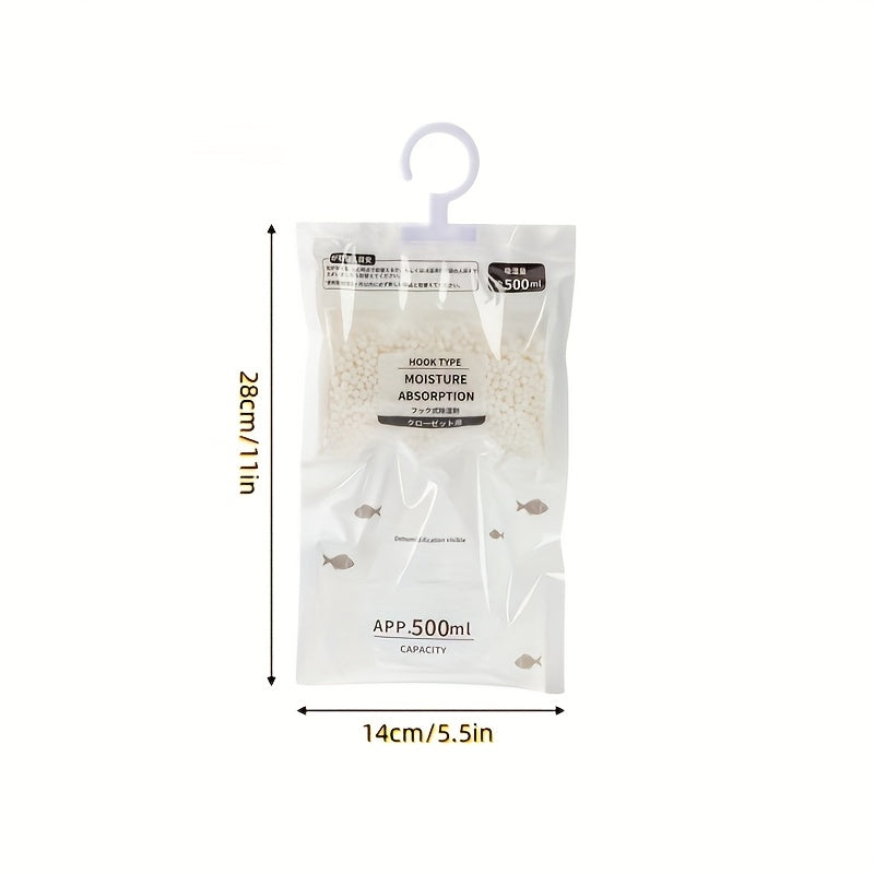 Bolsa Absorbente de Humedad Montada en la Pared, Bolsa Absorbente de Humedad y Anti-moho para Deshumidificación, Desecante, Anti-moho Adecuado para Armarios y Guardarropas - Bolsa de Deshumidificación Reutilizable Adecuada para Deshumidificación en Dormi