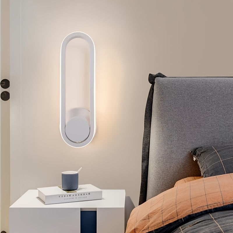Luces de pared LED para interiores con cambio de temperatura de 3 colores, luminaria moderna para pasillos, salón, cocina y garaje