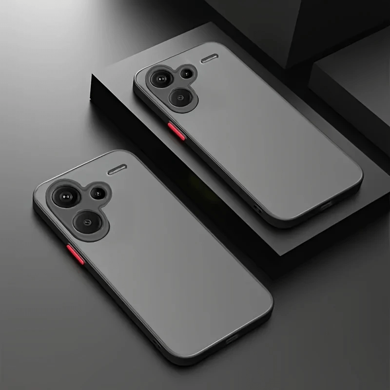 Redmi Note 13 Pro Plus con Material Antigolpes - Parachoques de TPU, Cubierta Transparente de PC Duro, Bordes Elevados, Excelente Efecto de Absorción de Impactos