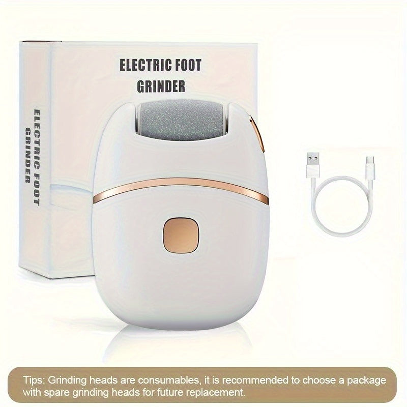1pc MIGUAN Amoladora Eléctrica para Pies - Portátil con Carga Rápida USB, Sin Cable, Batería de Litio, Diseño Elegante y Duradero - Ideal para Hogar, Viajes o Salón, Dispositivo de Cuidado de Pies, Eliminador de Callosidades, Cuerpo de Plástico Resistent