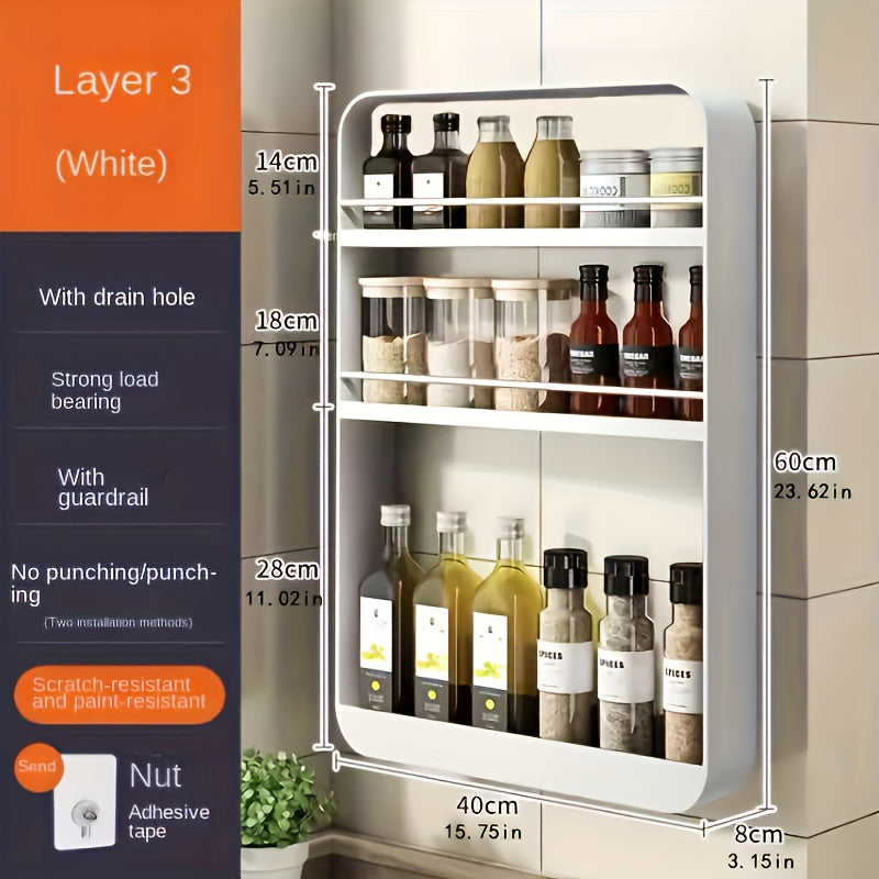 Estante De Almacenamiento Para Baño Montado En La Pared, Estantes De Baño Multifuncionales, Estante De Almacenamiento De Cosméticos, Organizador De Maquillaje, Accesorios De Baño, Almacenamiento Y Organización De Baño