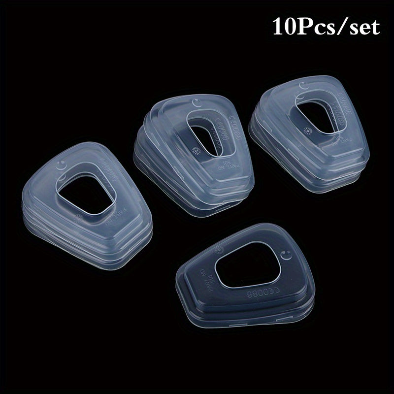 Conjunto de 10 adaptadores de filtro 501 para estuches retenedores antipolvo serie 6000/7000 - Cubiertas de repuesto duraderas de plástico con filtro 5N11, diseño transparente para 6800 6001 5N11 5P71 7502 6200 (Compatible con mercado secundario), cubier