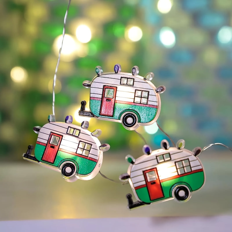 Un paquete de luces de camping innovadoras, funcionales con batería, sin baterías, luces navideñas cálidas y parpadeantes adecuadas para cocina, fiestas, bodas, vacaciones y decoración de hogar al aire libre.