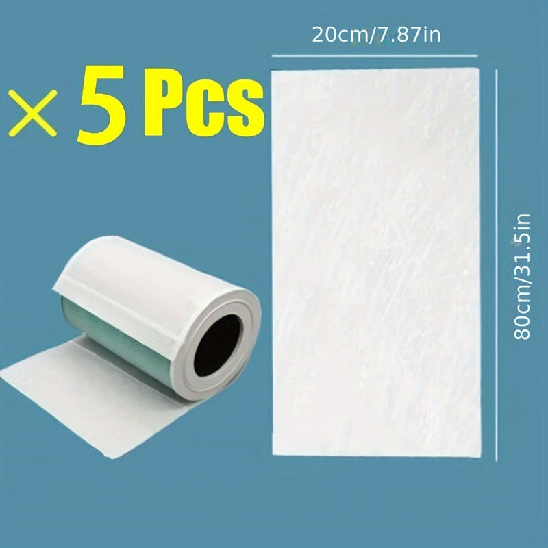 5pcs Almohadillas de Filtro para Aire Acondicionado - Retardante de Llama, Ignífugo y Antipolvo, 80.01x19.99cm, Diseño Fácil de Colgar para Mejorar la Calidad del Aire en el Hogar, Captura PM2.5, Polen y Humo, Filtros de Aire para el Hogar