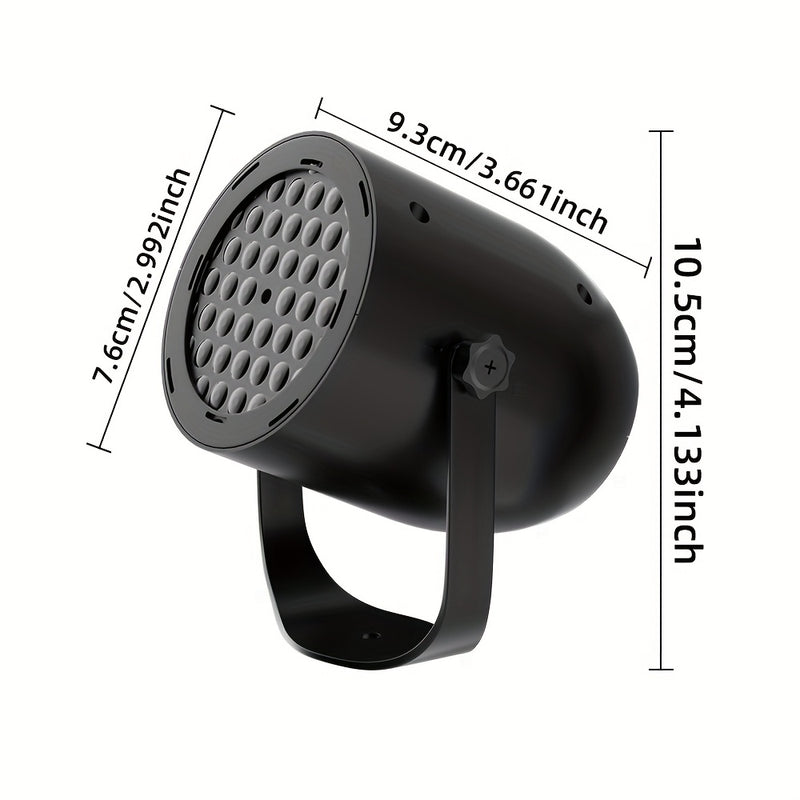 1 lámpara de nieve con concha negra, luz de proyección LED, alimentada por USB, diseño de asa, instalación portátil, adecuada para dormitorio, fiestas, cumpleaños, luces ambientales esenciales para Navidad.