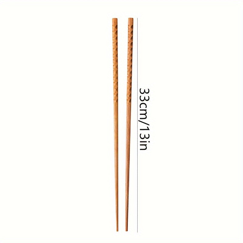 2 Piezas, Palillos Largos De Madera Para Cocinar, Palillos De Madera Reutilizables, Utilizados Para Freír Fideos, Platos De Cocina Súper Largos