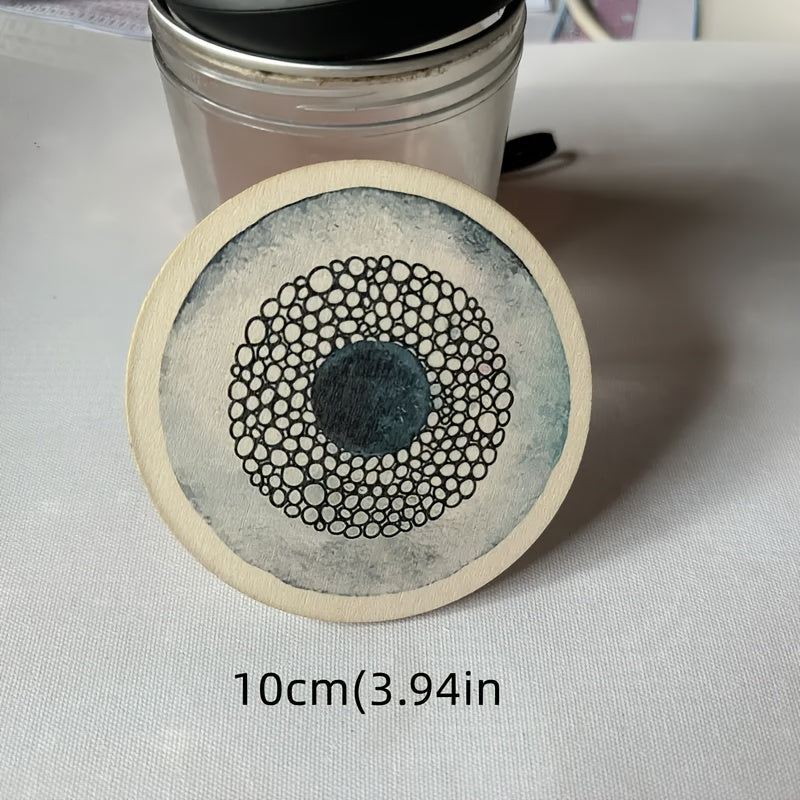8pcs Posavasos de Café Simples y Elegantes, Posavasos de Madera, Esenciales para Reuniones Familiares de Vacaciones, Adecuados para Bares, Empresas, Hogares, Varios Lugares 9.98cm*9.98cm