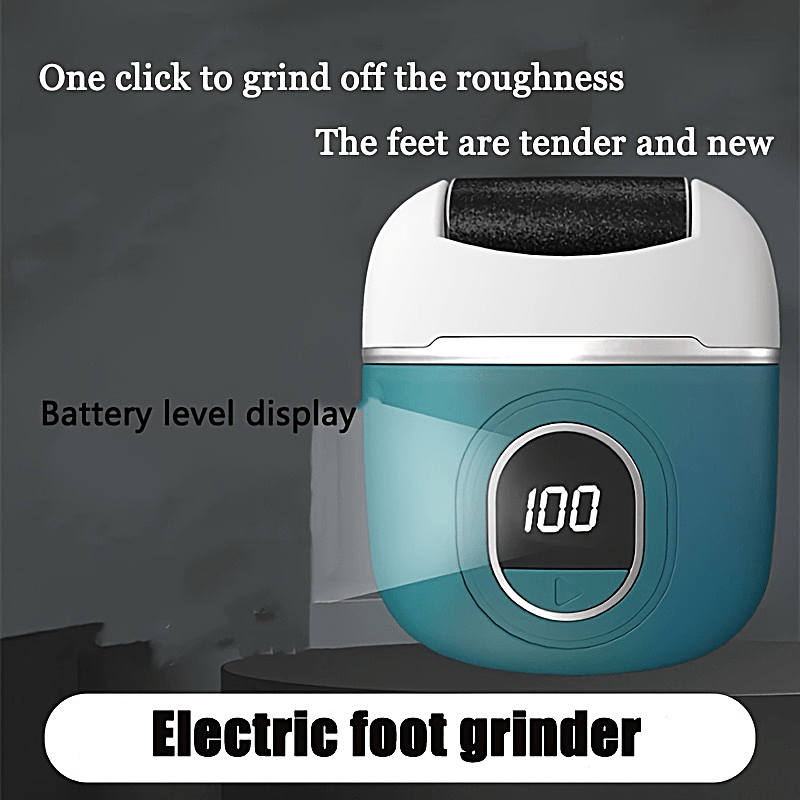 1pc Amoladora eléctrica portátil USB para pies, Cuidado de los pies, Herramienta removedora, Recortador Dead Light Beige, Eliminación de cutículas dura Light Beige