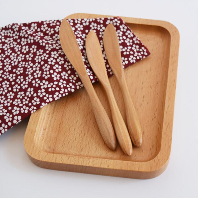 1 Unidad, Cuchillo De Mermelada, Esparcidores De Mantequilla De Madera, Para Cremas, Mantequilla De Cacahuates Y Queso, Espátula De Condimento De Postre, Para Desayuno, Herramienta De Cocina Para Hornear