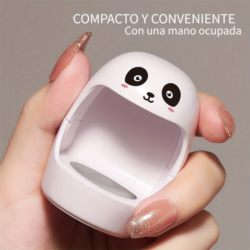 1pc Lámpara de Uñas Mini Q en Blanco, Secador de Uñas UV/LED, Secado Rápido de Gel de Uñas, para Arte de Uñas DIY en Casa