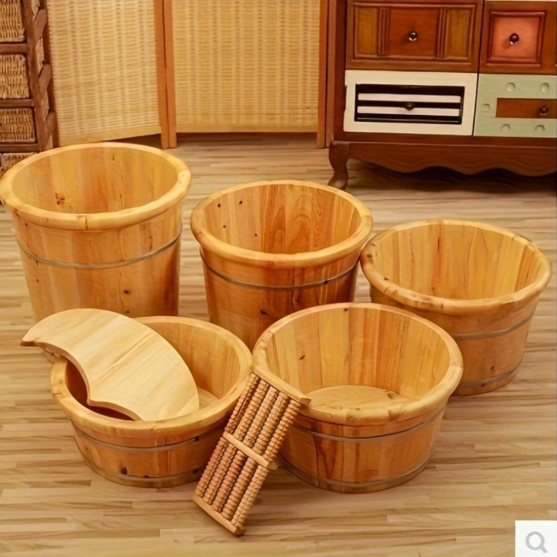 Cedro Madera Hogar Regalo Baño de Pies Masaje de Pies Baño de Pies Barril de Madera Baño de Pies Barril de Madera Engrosado Baño de Pies No Necesita Conectarse a la Electricidad