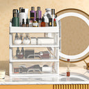 Organizador de Cosméticos Multicapa con Cajones - Caja de Almacenamiento Transparente para Maquillaje, Joyería - Regalo Ideal para Aficionados a la Belleza y Mujeres