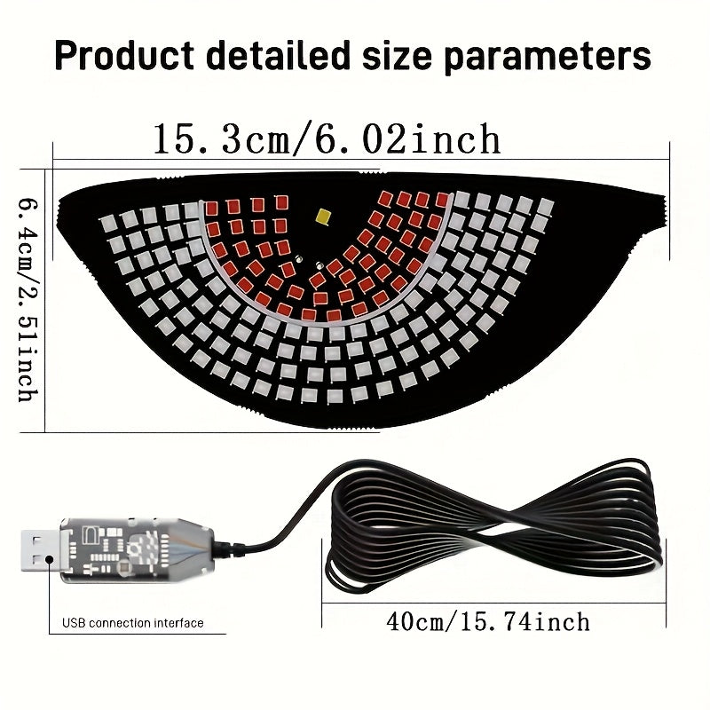 Ojo del Diablo LED para Coche - Luz Decorativa de Ojo Malvado con Ojos Rojos Brillantes, Instalación Fácil en Autos, Camiones y SUVs - Iluminación Ambiental USB, Sin Necesidad de Cableado - Accesorio Automotriz, Luces Interiores, Iluminación Única para V